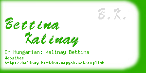 bettina kalinay business card